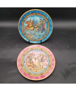 Two Italian The Abduction of Helen &amp; Dionysus Terracotta Plate Handmade ... - $377.48 MXN