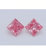 PINK PRINCESS  Pair Fancy 0.88 Cts VS1 Lab Grown CVD Diamond for Earring - €474,58 EUR