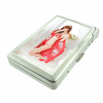 Japanese Pin Up Girls D5 Cigarette Case with Built in Lighter Metal Wallet - £15.73 GBP
