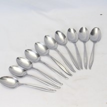 Wm Rogers Bermuda Teaspoons 6&quot; Stainless Lot of 10 - £13.10 GBP