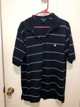 Brooks Brothers Performance Knit Striped Polo Shirt Men&#39;s SZ Large Short... - $13.85