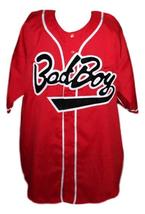 Biggie Smalls #10 Bad Boy Baseball Jersey Button Down Red Any Size image 4