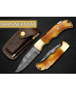 custom handmade pocket knife gift folding knife outdoor , kitchen knife ... - $850.32 MXN