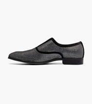 Stacy Adams Starleigh Rhinestone Plain Toe Slip On Black and Silver 25685-042 image 5