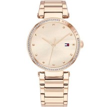 Tommy Hilfiger Mujer Cuarzo Acero Inoxidable Oro Rosa Dial 32mm Reloj 1782237 - £98.91 GBP