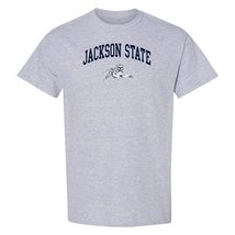 AS03 - Jackson State Tigers Arch Logo T Shirt - Small - Sport Grey - $23.99