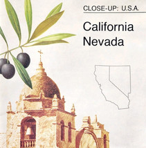 1974 California Nevada Map Up Close Nat Geographic Double Sided 35 x 22.... - $370.00 MXN