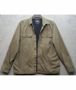 Hollister Shacket Men Medium Green Thermal Lined Side Pocket Button Up C... - $543.93 MXN