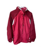 Women’s Red COLUMBIA Vertex full zip hooded jacket Size S Small/ rain Ja... - £15.97 GBP