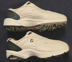 FOOTJOY 45341 Women Golfer Classic Soft Spikes Black White Golf Shoes 11.5 - $38.47