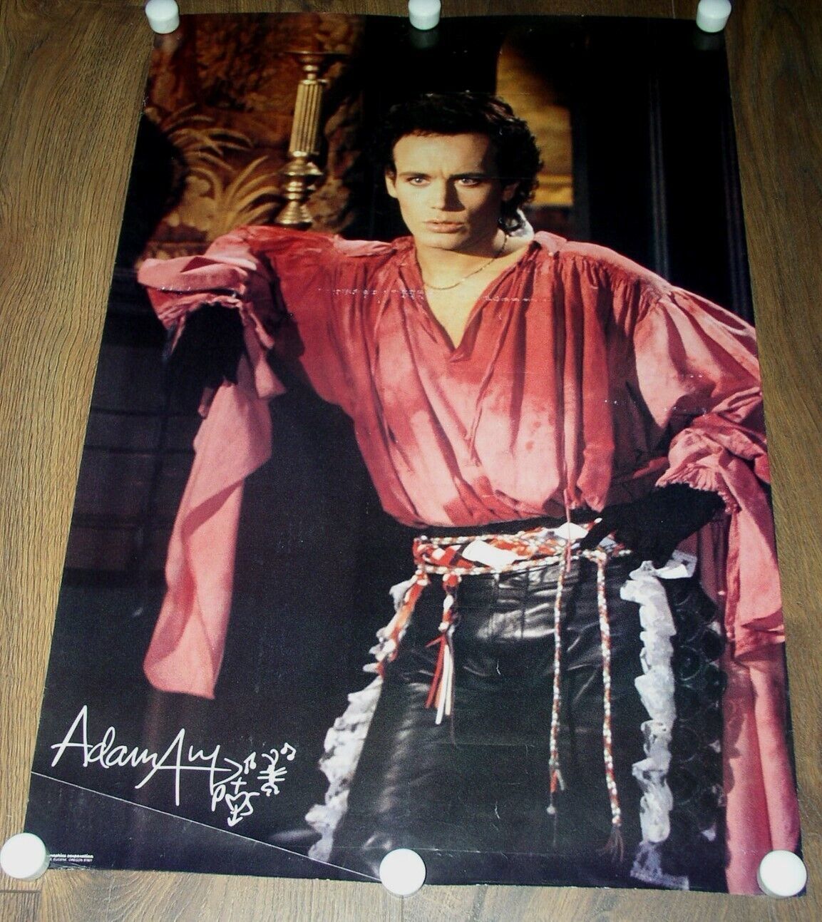 Primary image for Adam Ant Poster Vintage 1984 Western Graphics Rare
