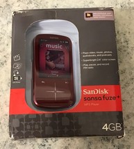 SanDisk Sansa Fuze+ Blue 4 GB Digital Media MP3 WMA Player SDMX20R-004GK... - $1,986.59 MXN