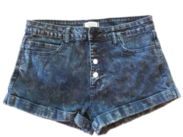 High Rise Button Fly Jeans Shorts Womens 29 Acid Wash Forever 21 Booty D... - £8.51 GBP