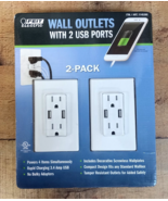 2 PACK - Feit Electric Wall Outlets With 2 USB Ports - Rapid Charging - $308.49 MXN