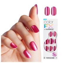 KISS imPRESS No Glue Mani Press On Nails, Color FX, &#39;Late Night&#39;, Light ... - $10.77