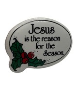 Jesus is the Reason for the Season Ceramic Christmas Lapel Pin - €7,30 EUR