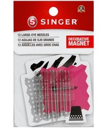 Singer Large Eye Hand Needles W/Magnet Assorted  - £10.21 GBP