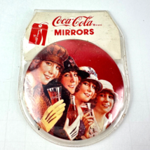 Lot 3 Vintage 1990 Coca Cola 4 Girls Coke Pocket Mirror Button 2.5&quot; Advertising - £18.67 GBP
