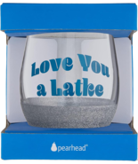 Love You a Latke Wine Glass, Holiday Stemless Wineglass, Hanukkah Gift f... - £19.60 GBP