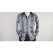 Men Shirt J.Valintin Turkey-Usa 100% Egyption Cotton Axxess Style 7164-10 gray image 2