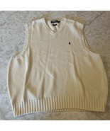 Polo Ralph Lauren Sweater Men XXL Pony Vest Pima Cotton Knit * - $25.75