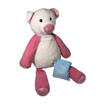 Scentsy Buddy Plush Penny the Pig Pink Ribbed Corduroy Stuffed Animal Lo... - $10.80