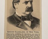 Trade Card Grover Cleveland Presidential Campaign Card Hood&#39;s Sarsaparilla - $33.20