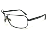 REVO Sunglasses Frames 3075 001/J7 Black Wrap Aviators Wire Rim 61-16-125 - $69.91