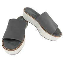 J/Slides Platform Sandals Slides 8 Gray White - $659.47 MXN