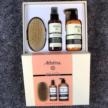 Athena Rose Body Lotion Collection Set Shea w/ Relaxing Body Spray &amp; Dry Brush - £15.55 GBP