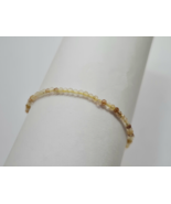 Rutile Quartz Bracelet, Adjustable Beaded Bracelet, Dainty Gemstone Brac... - $7.49