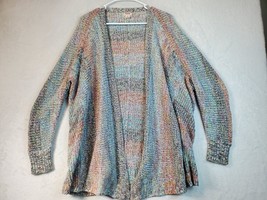 Mossimo Cardigan Sweater Women Size XS Multi Striped Knit Long Sleeve Open Front - £12.88 GBP