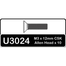 Schumacher U3024 SPEED PACK - M3x12 Csk - M3 x 10 Button Screws - $5.99