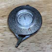 Vintage Elgin Lady Silver Hand-Wind Necklace Pendant Pocket Watch - £26.65 GBP