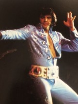 Elvis Presley Vintage Magazine Pinup Elvis In Blue Jumpsuit - $3.75