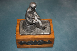 Michael Anthony M.A. Ricker Pewter 1985 Nate 1st Series Music Box Early Edition - £23.45 GBP
