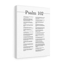  Psalm 102 Hear My Prayer O Lord White Bible Chapter Canvas Chri - £60.74 GBP+