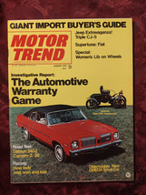 Motor Trend August 1972 Oldsmobile Omega Bmw Csr Mini Wagons Z/28 Vs 240-Z - £10.34 GBP