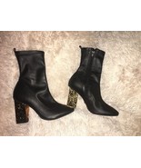 TopShop HAVEN Electroplated Heel Sock Boot sz us 9.5 eu 40 new - $39.50