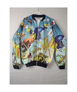 Ty-Breakers Vintage Football Print Jacket Medium Unisex Nylon - $39.68