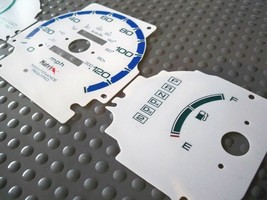 Cluster White Face Glow Through Gauges Fit 1996-2000 Honda Civic DX AT A... - $24.74