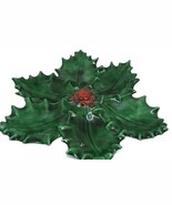 VTG Hobbiest Hand Painted Antietam Ceramic Mold Christmas Holly Berry Pl... - $19.00