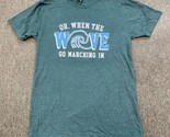 Tulane University Green Wave T Shirt Women’s Med “Oh When The Wave…” - £12.75 GBP