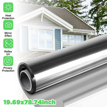 One Way Mirror Window Film Privacy Tint Uv Reflective Foil Home Heat Ins... - $21.99