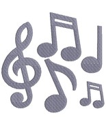 musical notes, music, notes  Machine Embroidery Designs. - $2.75