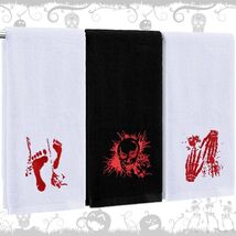 Fanfanwin Halloween Embroidered Cotton Hand Towels 13.7x29.5 3pc White B... - $261.50 MXN Fanfanwin Halloween Embroidered Cotton Hand Towels 13.7x29.5 3pc White B... - $261.50 MXN