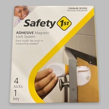 Safety 1st - Adhesive Magnetic Lock System - 3 Locks and 1 Key Only- White - $14.80