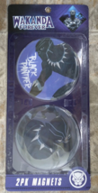 Marvel Wakanda Forever Black Panther 4&quot; Magnets Purple Gray 2 Pack - FAST SHIP - £9.86 GBP