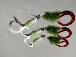 2022 -- Spinner Multi-Pak Curly Tail woolly&#39;s , Size 6 , Sold per 6, Hot!! - £6.22 GBP