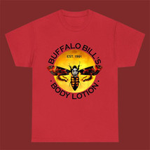 Buffalo Bill&#39;s Body Lotion Logo Men&#39;s Red T-Shirt Size S-5XL - £11.21 GBP+